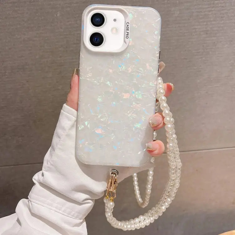 Shell Texture Crossbody Pearl Chain TPU Hybrid Acrylic Phone Case For iPhone 13 Pro Max For iPhone 13 Pro For iPhone 13