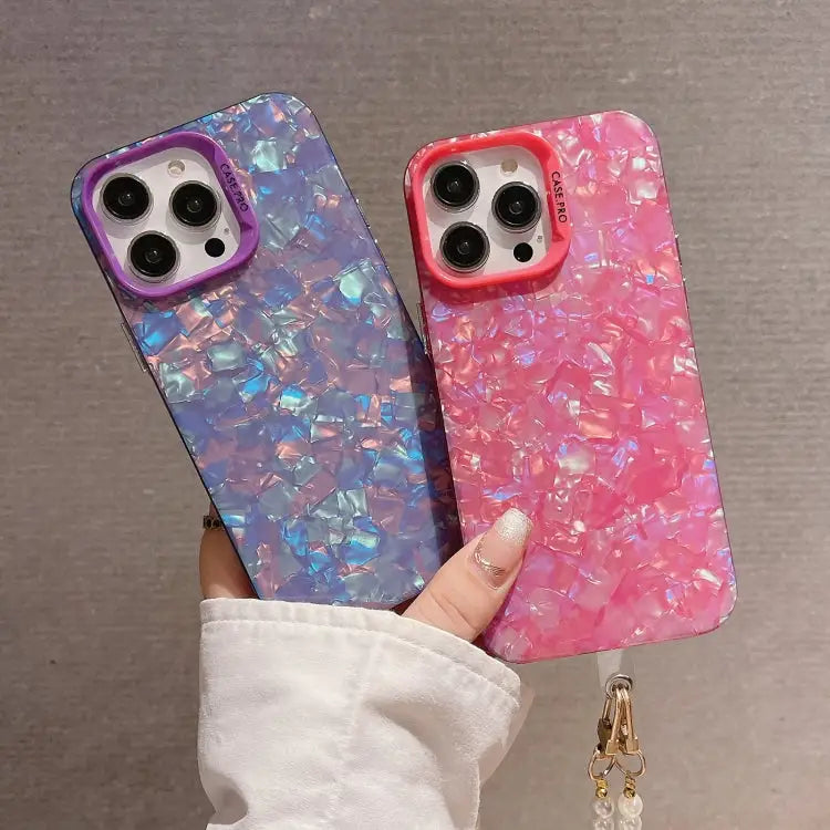 Shell Texture Crossbody Pearl Chain TPU Hybrid Acrylic Phone Case For iPhone 13 Pro Max For iPhone 13 Pro For iPhone 13