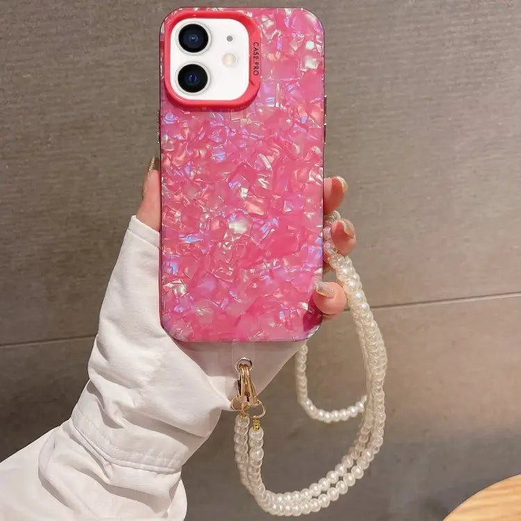 Shell Texture Crossbody Pearl Chain TPU Hybrid Acrylic Phone Case For iPhone 13 Pro Max For iPhone 13 Pro For iPhone 13