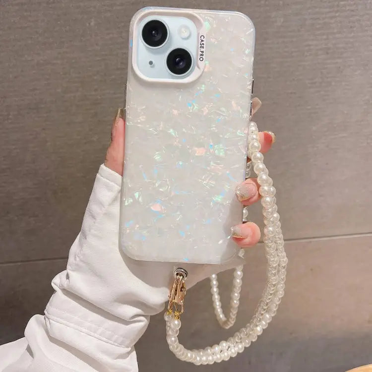 Shell Texture Crossbody Pearl Chain TPU Hybrid Acrylic Phone Case For iPhone 13 Pro Max For iPhone 13 Pro For iPhone 13