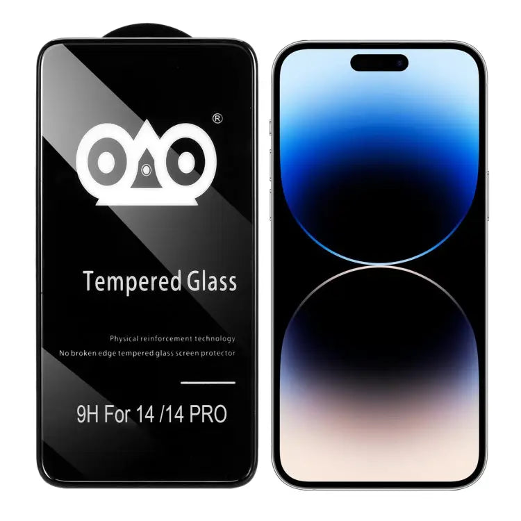 Shockproof Anti-breaking Edge Airbag Tempered Glass Film - For iPhone 14 Pro (1 PC)