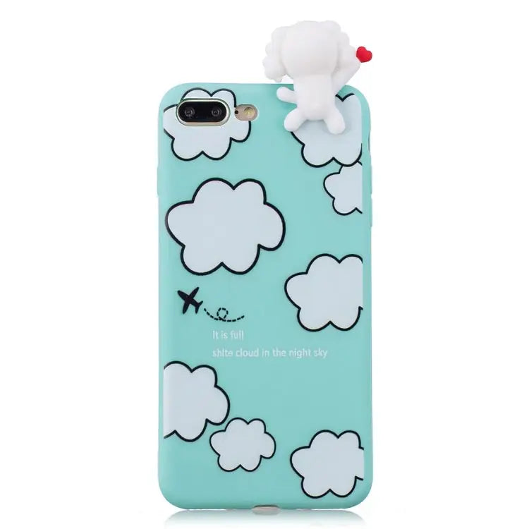 Shockproof Cartoon TPU Protective Case - For iPhone 7 Plus / 8 Plus / Clouds