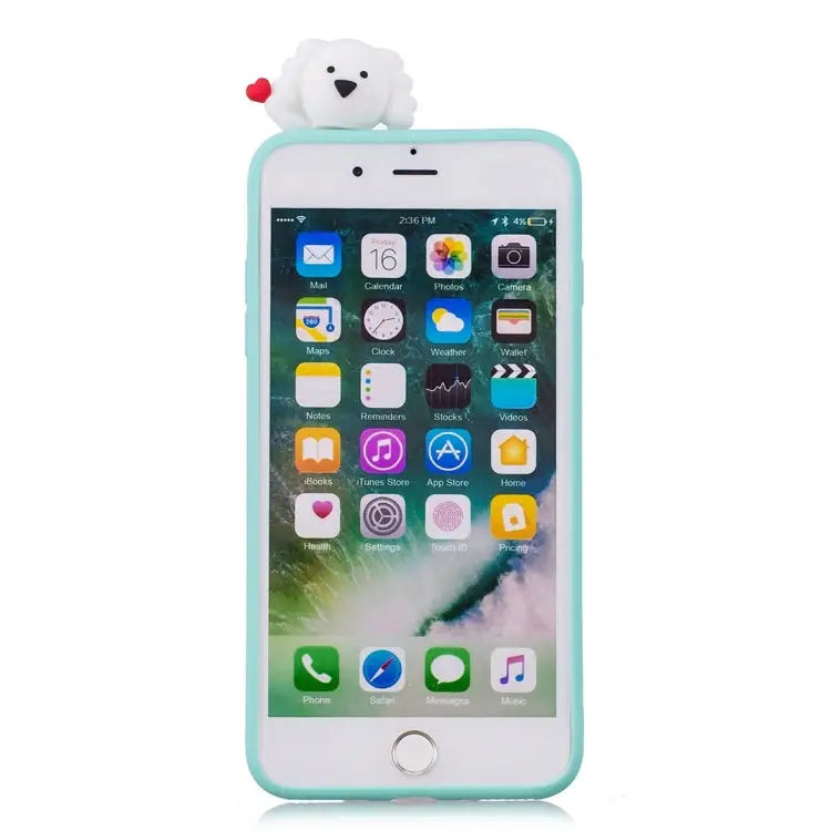 Shockproof Cartoon TPU Protective Case - For iPhone 7 Plus / 8 Plus / Clouds