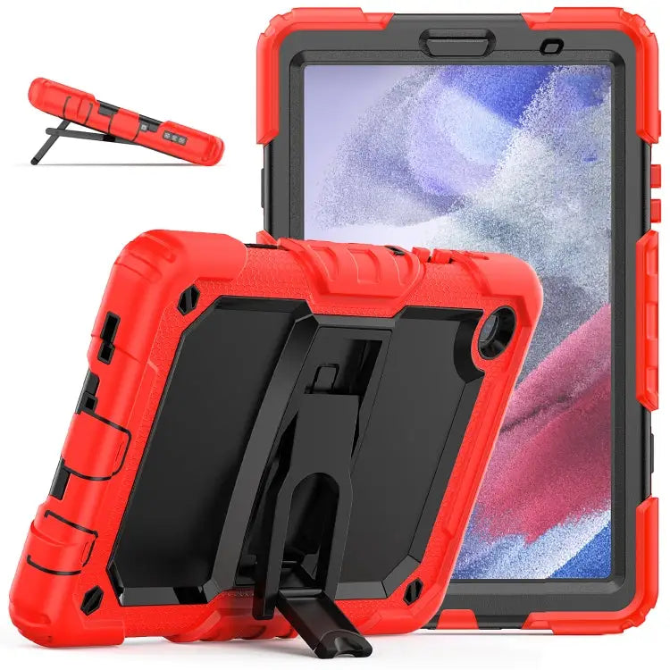 Shockproof Colorful Silica Gel + PC Protective Case with Holder & Shoulder Strap For iPad 10.2 2021 / 2020 / 2019