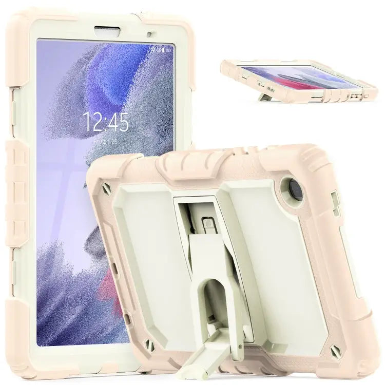 Shockproof Colorful Silica Gel + PC Protective Case with Holder & Shoulder Strap For iPad 10.2 2021 / 2020 / 2019