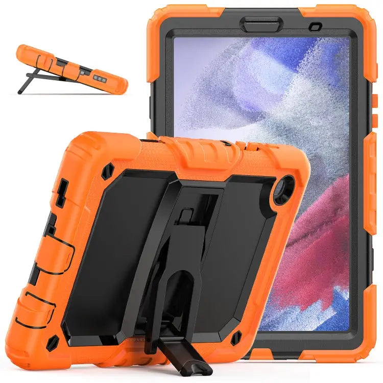 Shockproof Colorful Silica Gel + PC Protective Case with Holder & Shoulder Strap For iPad 10.2 2021 / 2020 / 2019