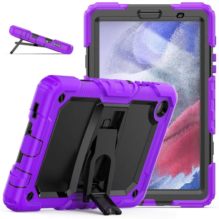 Shockproof Colorful Silica Gel + PC Protective Case with Holder & Shoulder Strap For iPad 10.2 2021 / 2020 / 2019