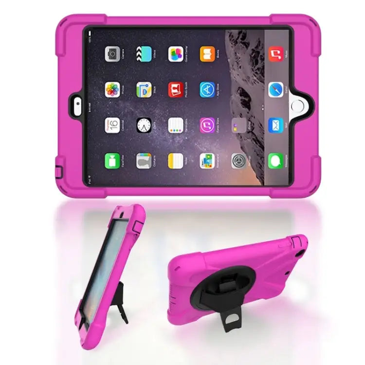 Shockproof Colorful Silicone + PC Protective Case with Holder & Hand Grip Strap For Huawei MediaPad M6 10.8 For Huawei