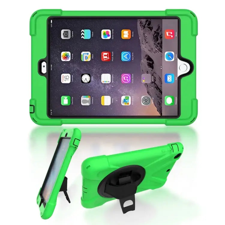 Shockproof Colorful Silicone + PC Protective Case with Holder & Hand Grip Strap For Huawei MediaPad M6 10.8 For Huawei
