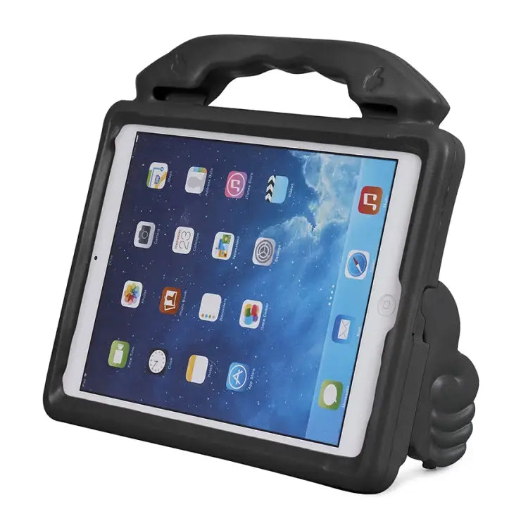 Shockproof EVA Thumb Bumper Case with Handle & Holder for iPad 9.7 For iPad 9.7 - For iPad 9.7 / Black