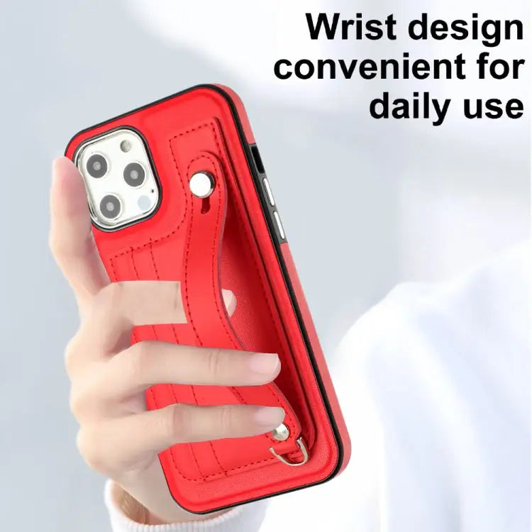 Shockproof Leather Phone Case with Wrist Strap For iPhone 12 Pro Max For iPhone 11 For iPhone 11 Pro For iPhone 11 Pro