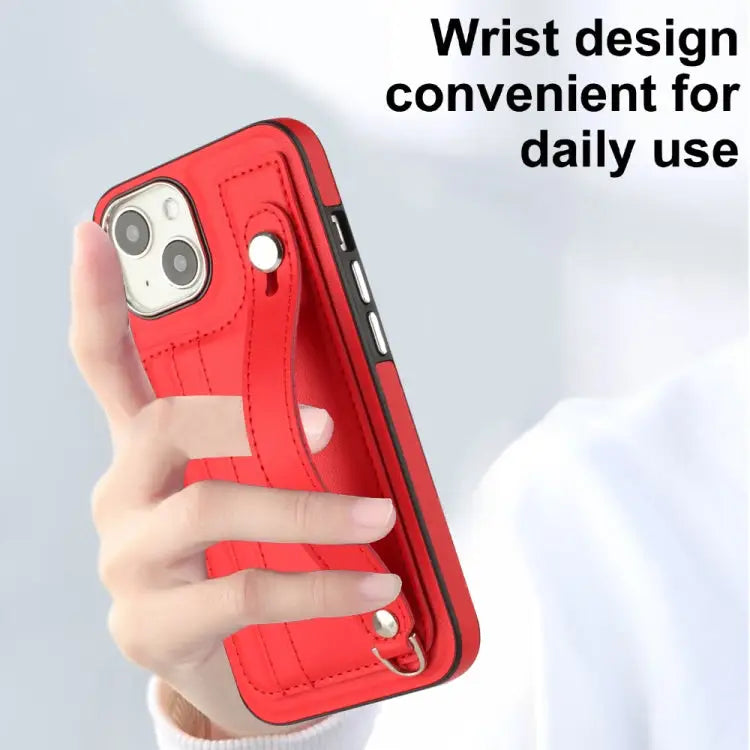 Shockproof Leather Phone Case with Wrist Strap For iPhone 13 For iPhone 13 Pro For iPhone 13 Pro Max For iPhone 12 / 12