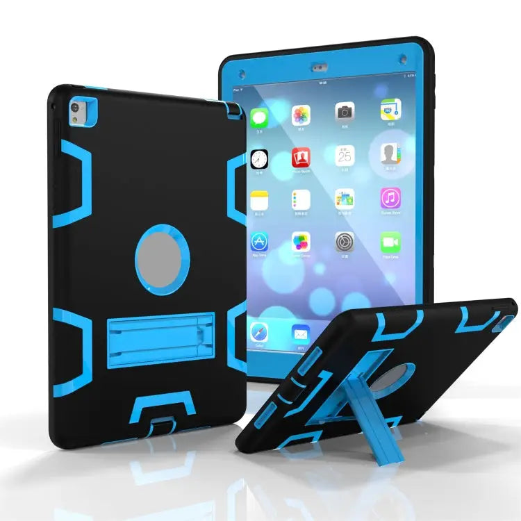 Shockproof PC + Silicone Protective Case，with Holder For Samsung Galaxy Tab A 10.1 (2019) T510 - For iPad 9.7(2017)