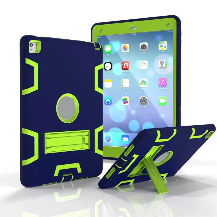 Shockproof PC + Silicone Protective Case，with Holder For Samsung Galaxy Tab A 10.1 (2019) T510 - For iPad 9.7(2017)