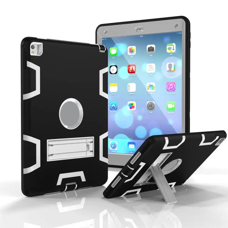 Shockproof PC + Silicone Protective Case，with Holder For Samsung Galaxy Tab A 10.1 (2019) T510 - For iPad 9.7(2017)
