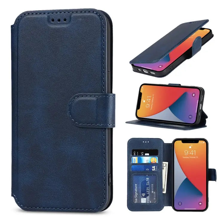 Shockproof PU + TPU Leather Case with Card Slots & Holder & Photo Frame & Wallet For iPhone 13 mini For iPhone 13