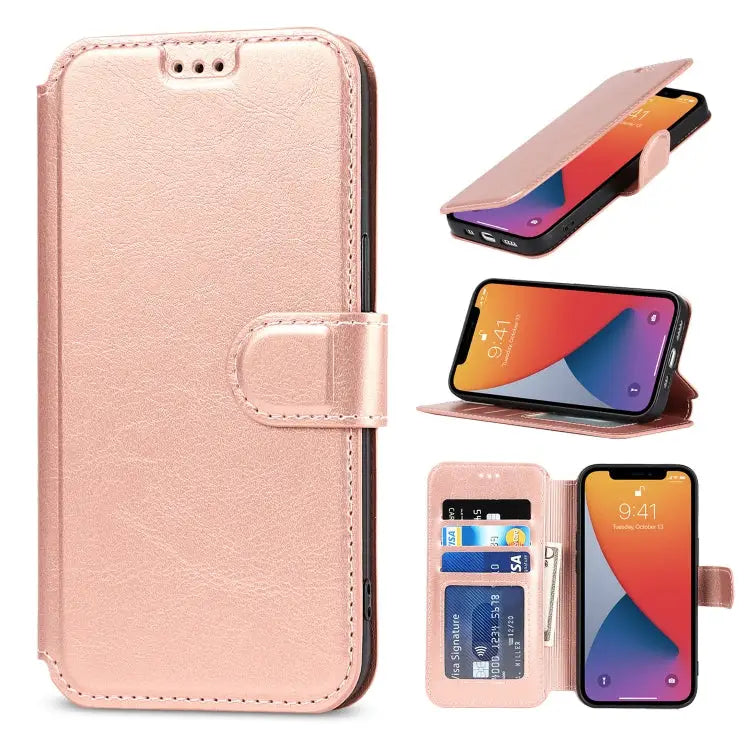 Shockproof PU + TPU Leather Case with Card Slots & Holder & Photo Frame & Wallet For iPhone 13 mini For iPhone 13