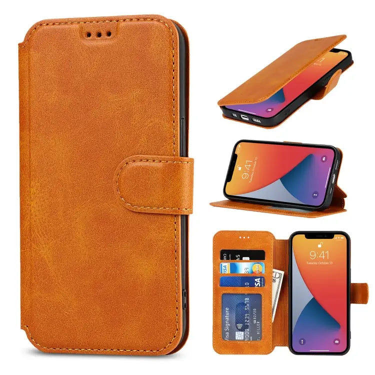 Shockproof PU + TPU Leather Case with Card Slots & Holder & Photo Frame & Wallet For iPhone 13 mini For iPhone 13