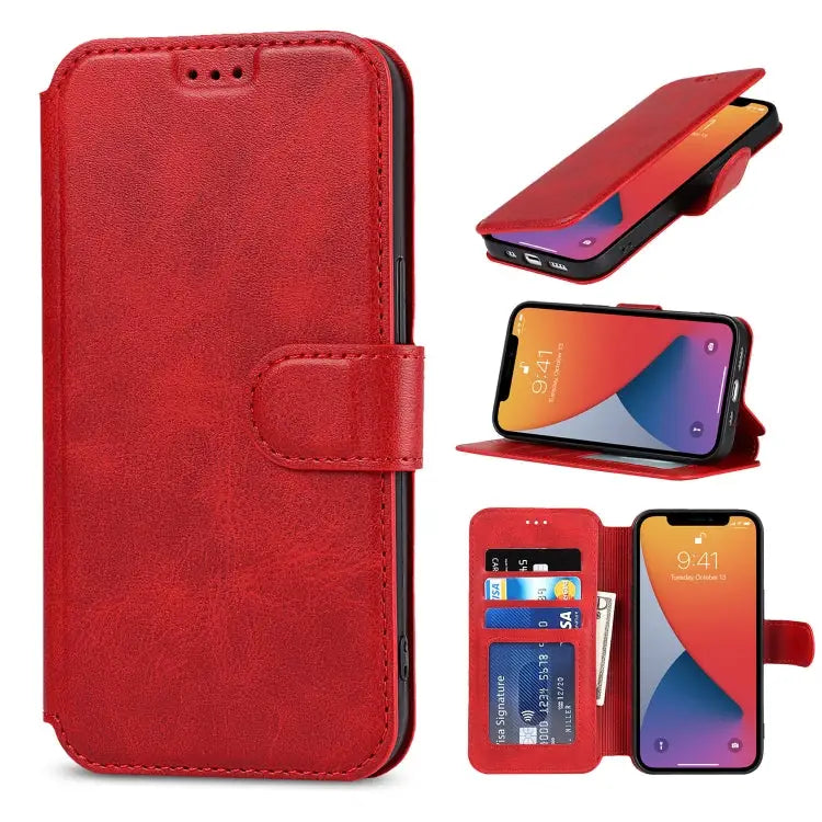 Shockproof PU + TPU Leather Case with Card Slots & Holder & Photo Frame & Wallet For iPhone 13 mini For iPhone 13