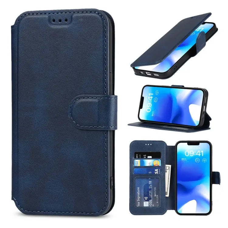Shockproof PU + TPU Leather Phone Case For iPhone 14 Pro Max For iPhone 14 Pro For iPhone 14 For iPhone 14 Plus