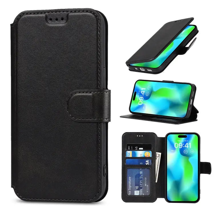 Shockproof PU + TPU Leather Phone Case For iPhone 14 Pro Max For iPhone 14 Pro For iPhone 14 For iPhone 14 Plus