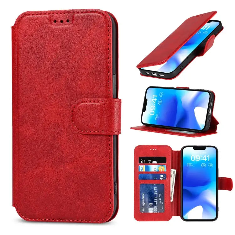 Shockproof PU + TPU Leather Phone Case For iPhone 14 Pro Max For iPhone 14 Pro For iPhone 14 For iPhone 14 Plus