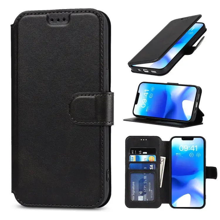 Shockproof PU + TPU Leather Phone Case For iPhone 14 Pro Max For iPhone 14 Pro For iPhone 14 For iPhone 14 Plus