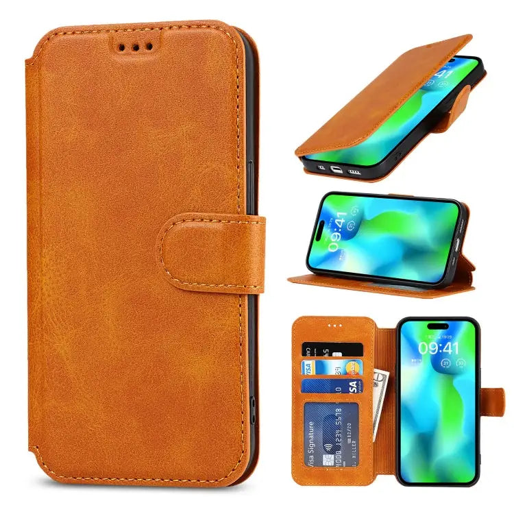 Shockproof PU + TPU Leather Phone Case For iPhone 14 Pro Max For iPhone 14 Pro For iPhone 14 For iPhone 14 Plus