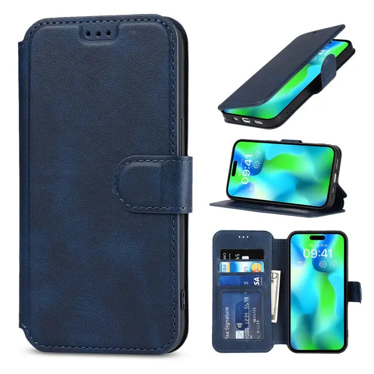 Shockproof PU + TPU Leather Phone Case For iPhone 14 Pro Max For iPhone 14 Pro For iPhone 14 For iPhone 14 Plus