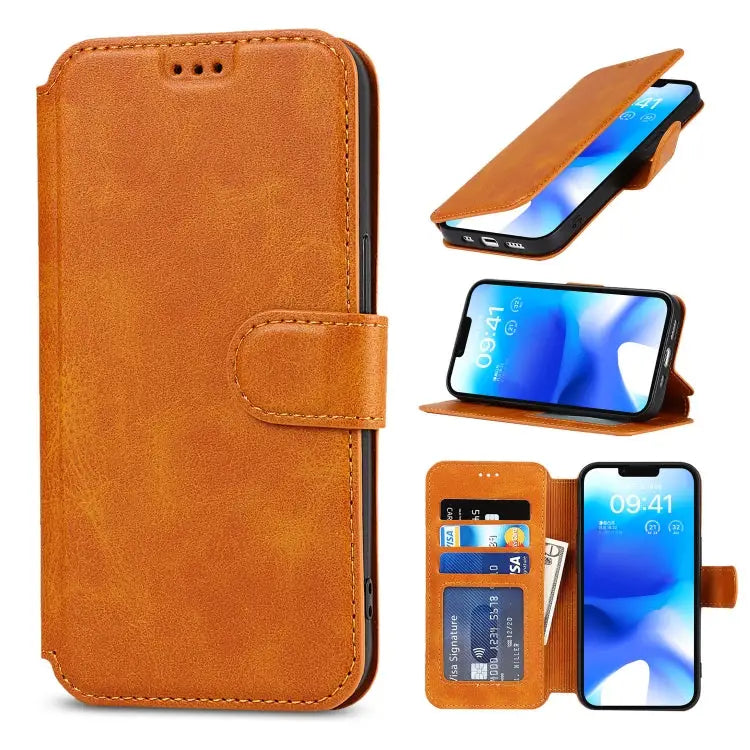 Shockproof PU + TPU Leather Phone Case For iPhone 14 Pro Max For iPhone 14 Pro For iPhone 14 For iPhone 14 Plus