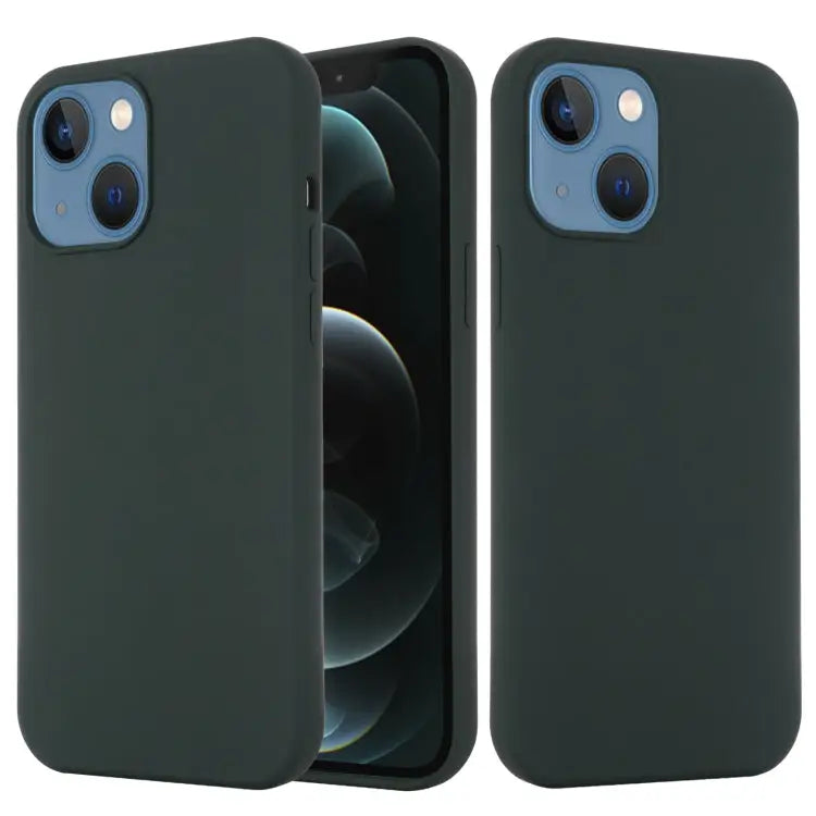 Shockproof Silicone Magnetic Magsafe Case For iPhone 13 mini For iPhone 13 - For iPhone 13 / Dark Green - Apple