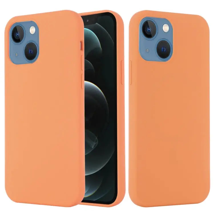 Shockproof Silicone Magnetic Magsafe Case For iPhone 13 mini For iPhone 13 - For iPhone 13 mini / Orange - Apple