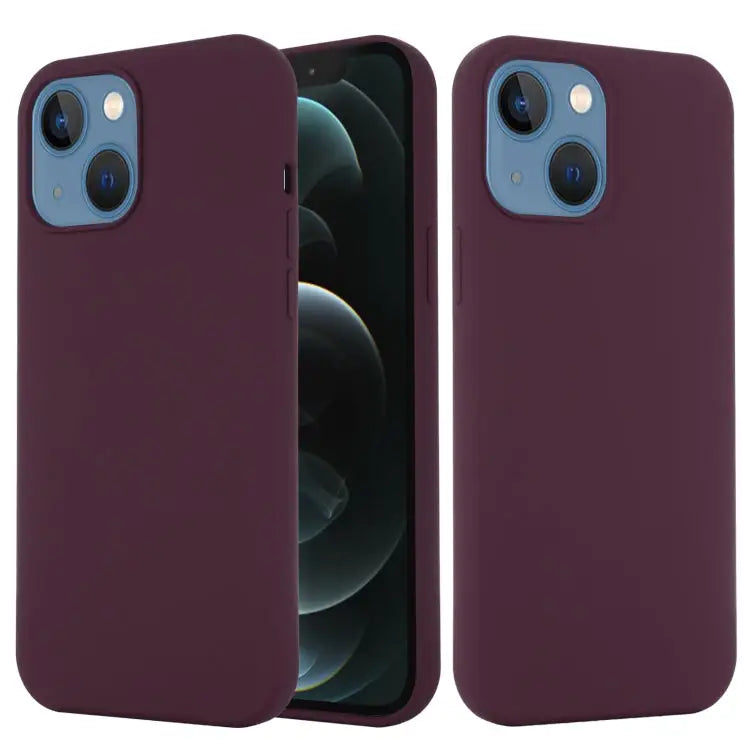 Shockproof Silicone Magnetic Magsafe Case For iPhone 13 mini For iPhone 13 - For iPhone 13 / Plum Color - Apple