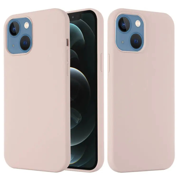 Shockproof Silicone Magnetic Magsafe Case For iPhone 13 mini For iPhone 13 - For iPhone 13 / Sand Pink - Apple