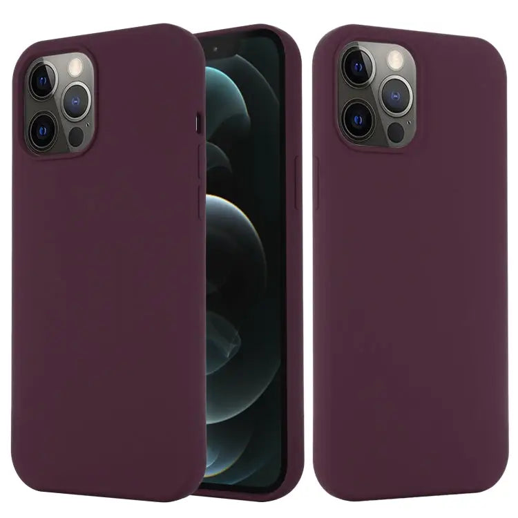 Shockproof Silicone Magnetic Magsafe Case For iPhone 13 Pro For iPhone 13 Pro Max - For iPhone 13 Pro Max / Plum Color