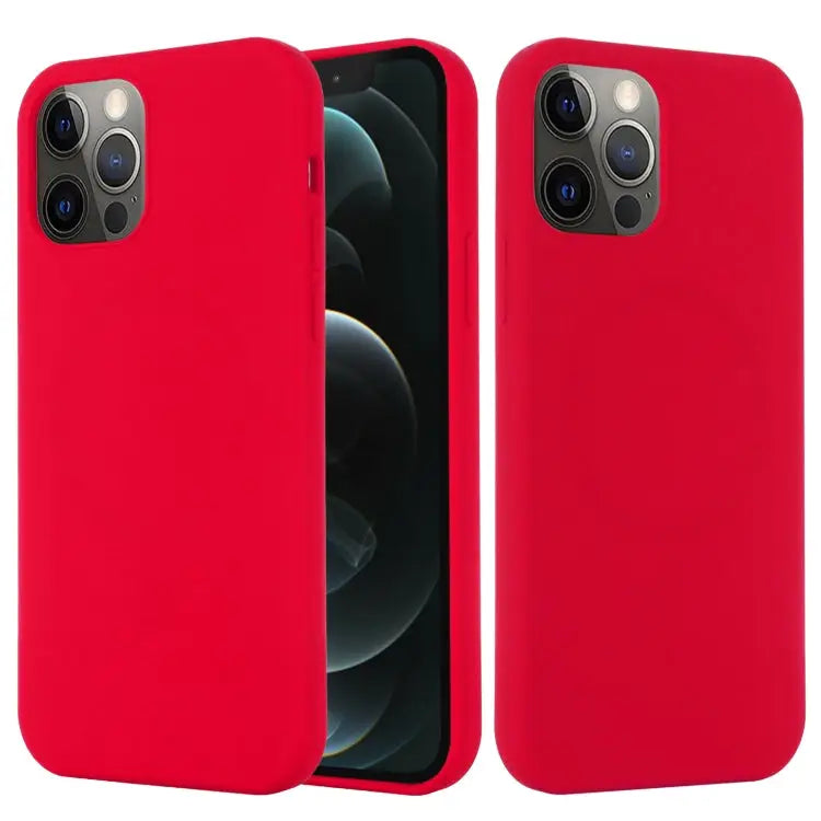 Shockproof Silicone Magnetic Magsafe Case For iPhone 13 Pro For iPhone 13 Pro Max - For iPhone 13 Pro Max / Red - Apple