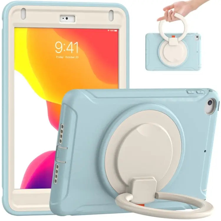 Shockproof Silicone + PC Protective Case with 360 Degree Rotation Foldable Handle Grip Holder & Pen Slot For Samsung