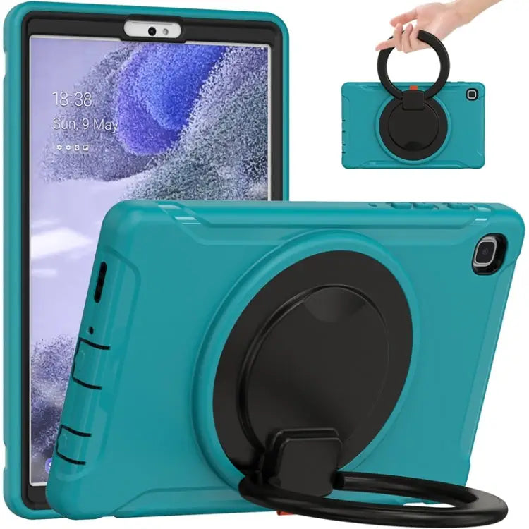 Shockproof Silicone + PC Protective Case with 360 Degree Rotation Foldable Handle Grip Holder & Pen Slot For Samsung