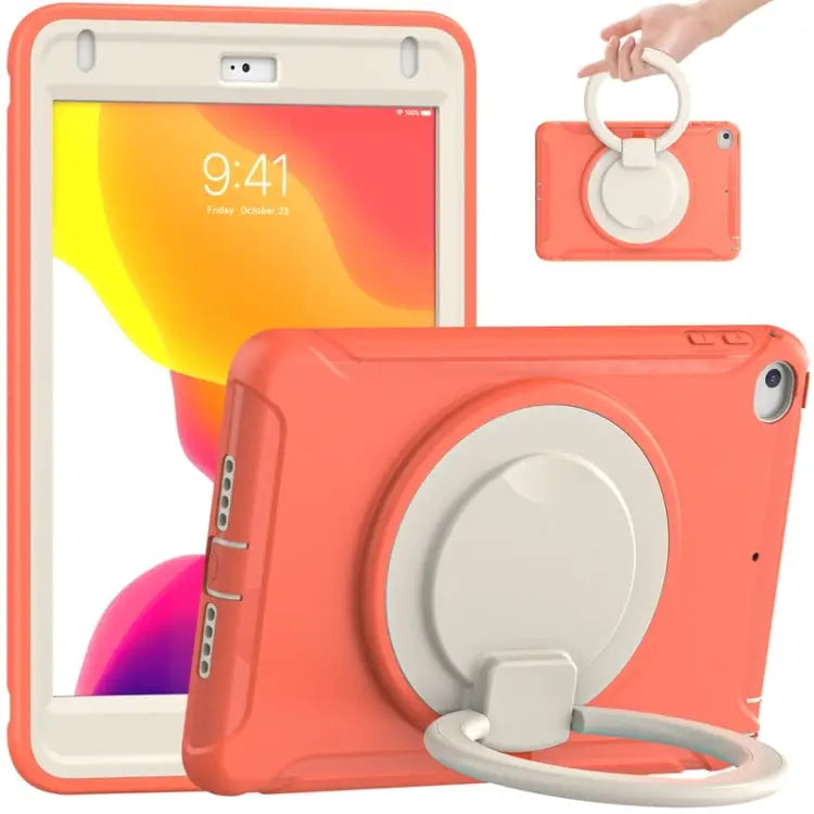 Shockproof Silicone + PC Protective Case with 360 Degree Rotation Foldable Handle Grip Holder & Pen Slot For Samsung