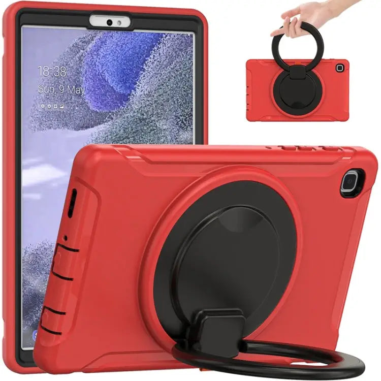 Shockproof Silicone + PC Protective Case with 360 Degree Rotation Foldable Handle Grip Holder & Pen Slot For Samsung