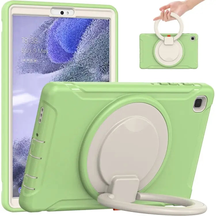 Shockproof Silicone + PC Protective Case with 360 Degree Rotation Foldable Handle Grip Holder & Pen Slot For Samsung