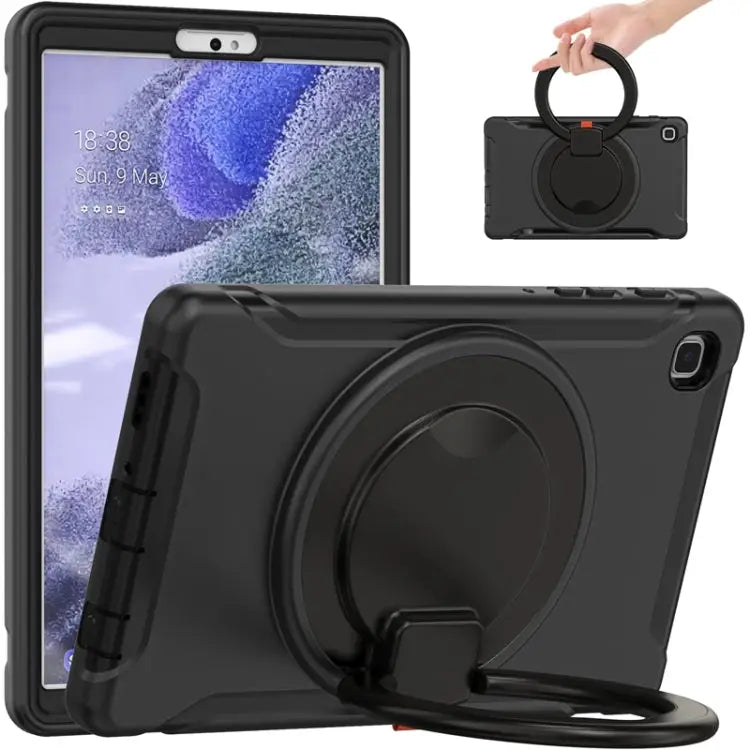Shockproof Silicone + PC Protective Case with 360 Degree Rotation Foldable Handle Grip Holder & Pen Slot For Samsung