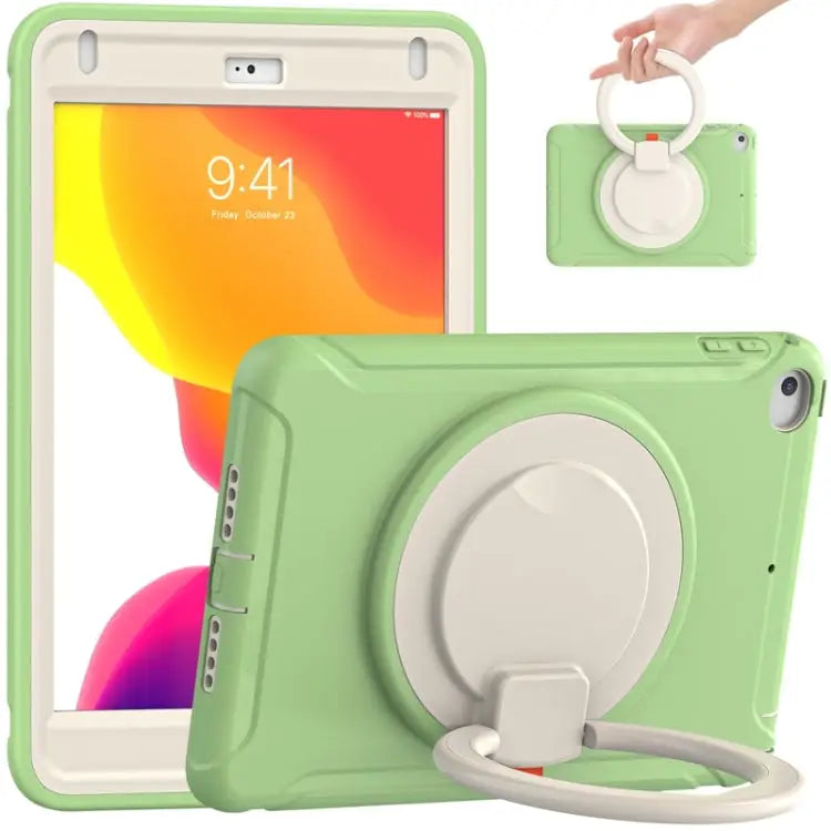 Shockproof Silicone + PC Protective Case with 360 Degree Rotation Foldable Handle Grip Holder & Pen Slot For Samsung
