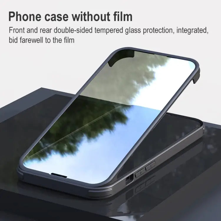 Shockproof TPU + Double-sided Glass Protective Case For iPhone 13 mini For iPhone 13 For iPhone 13 Pro For iPhone 13