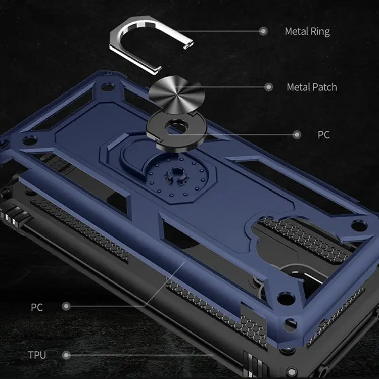 Shockproof TPU + PC Protective Case with 360 Degree Rotating Holder For Samsung Galaxy Note20 Ultra For Xiaomi Redmi
