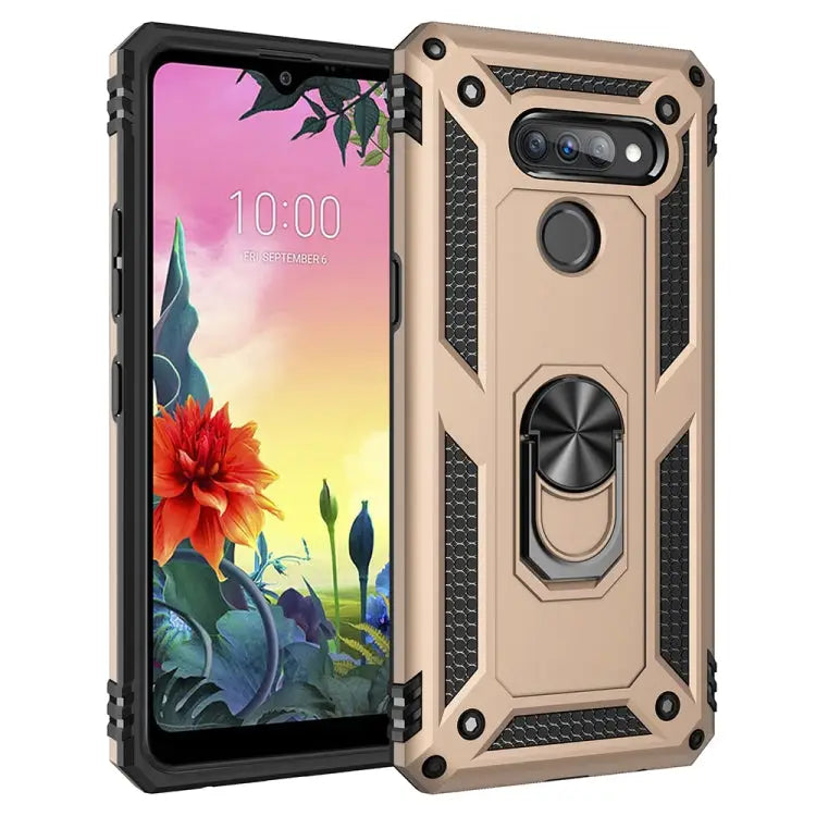 Shockproof TPU + PC Protective Case with 360 Degree Rotating Holder For Motorola Moto G Stylus For LG K50S - For LG