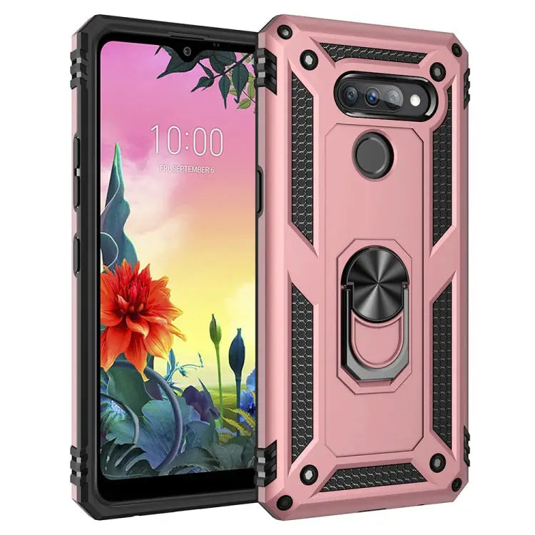 Shockproof TPU + PC Protective Case with 360 Degree Rotating Holder For Motorola Moto G Stylus For LG K50S - For LG