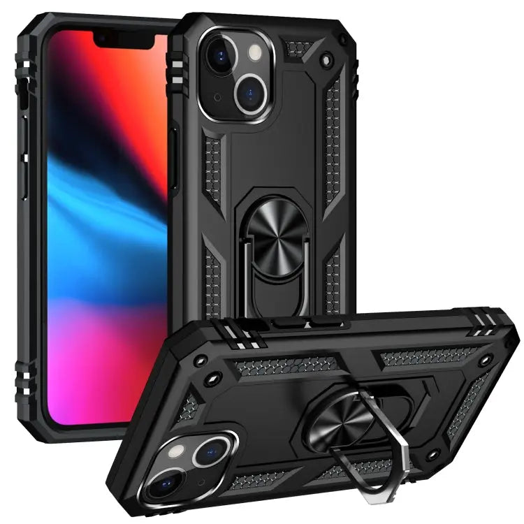 Shockproof TPU + PC Protective Case with 360 Degree Rotating Holder For iPhone 13 For iPhone 13 mini For iPhone 13 Pro