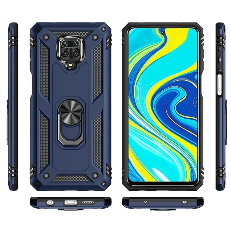 Shockproof TPU + PC Protective Case with 360 Degree Rotating Holder For Samsung Galaxy Note20 Ultra For Xiaomi Redmi