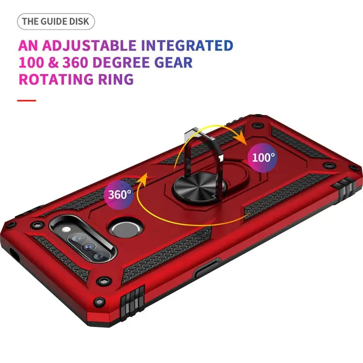Shockproof TPU + PC Protective Case with 360 Degree Rotating Holder For Motorola Moto G Stylus For LG K50S - Mobile